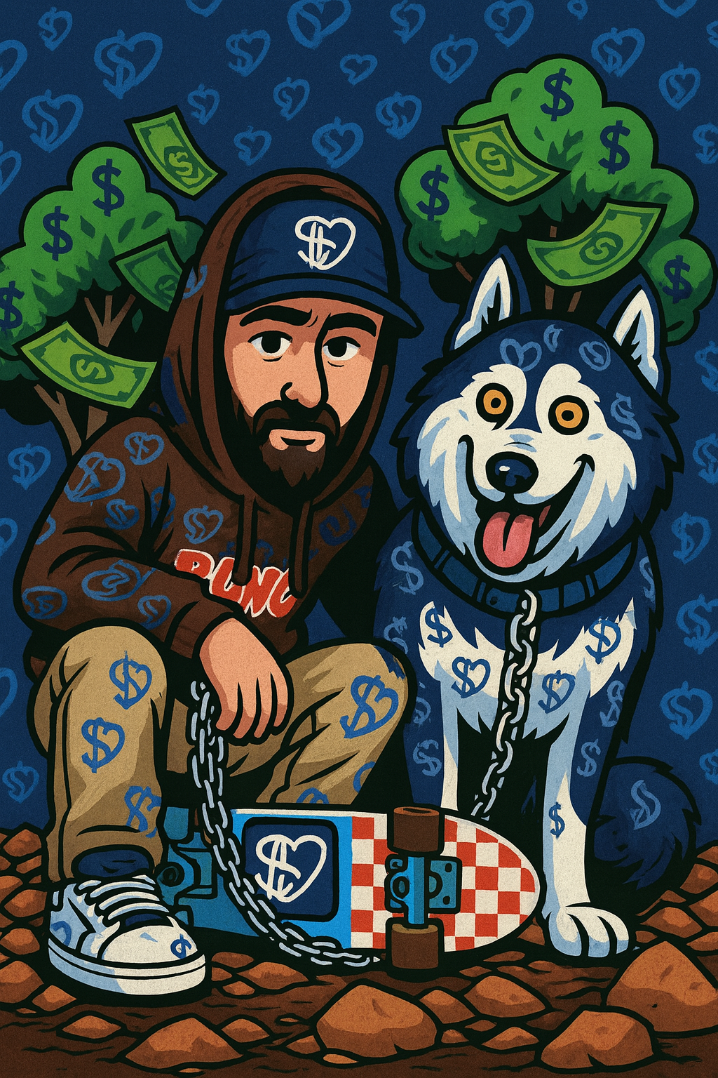 Cartoon Petey and Chance